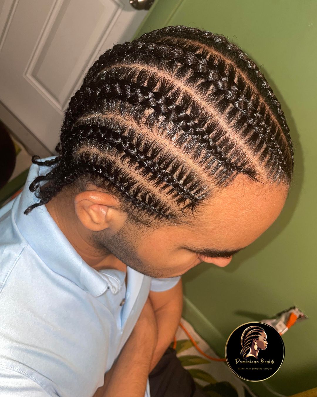 image of 8 cornrows for men